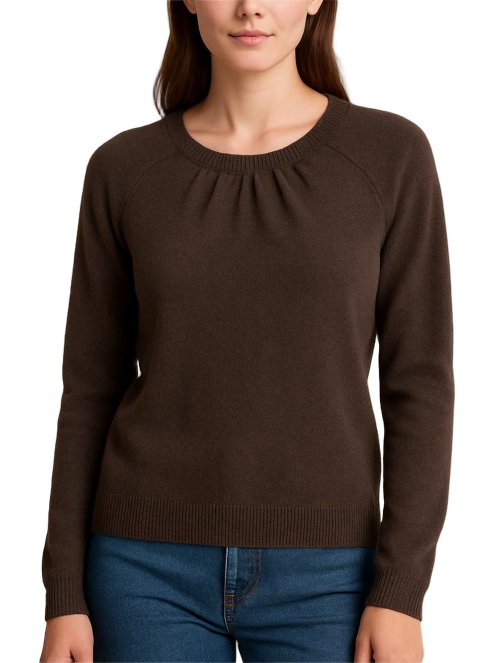 Robert Rodriguez Brown Cashmere Crewneck Sweater Women's Medium